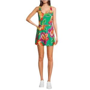 GB Printed Floral Print Pull-On Mini Tennis Dress SMALL